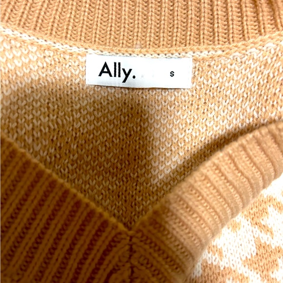 Check Knit Top Sleeveless Oversized V-Neck - Picture 7 of 7